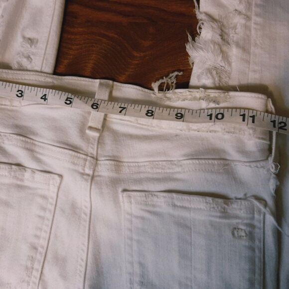 Rag & Bone White Thrash Destroyed Skinny sz 24 - Picture 7 of 8